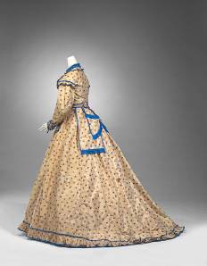 Bright & Hitchcocks, Geelong (1853-1968) Day dress 1865-1870 Gift of Miss Bell, 1973 D243.a-c-1973, National Gallery of Victoria